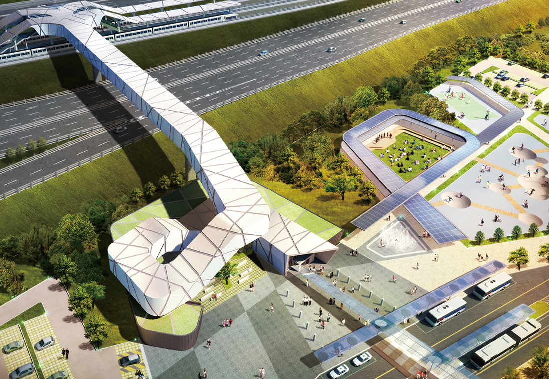 인천공항철도 청라역 현상설계